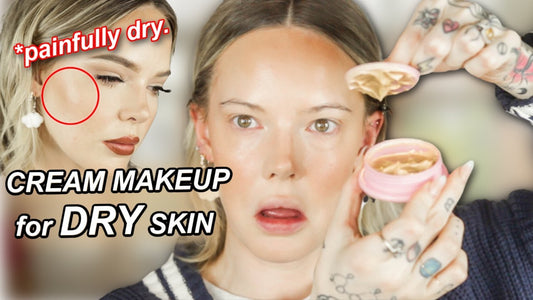 BEST CREAM MAKEUP PRODUCTS FOR DRY SKIN (that actually LAST) // immallorybrooke