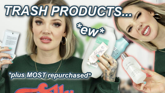 TRASHY PRODUCTS (my most repurchased skincare, haircare, and makeup)