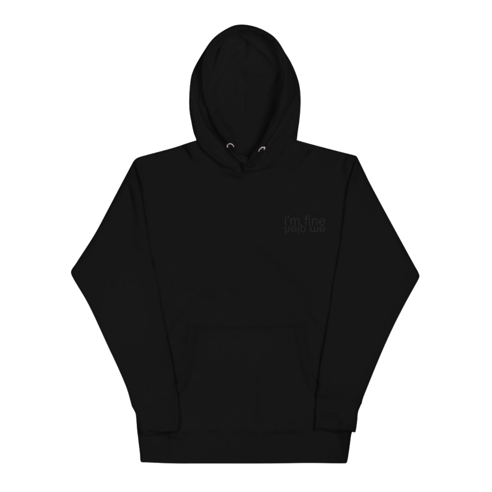 I m Fine Help Me Black Hoodie Shop Mallory Brooke