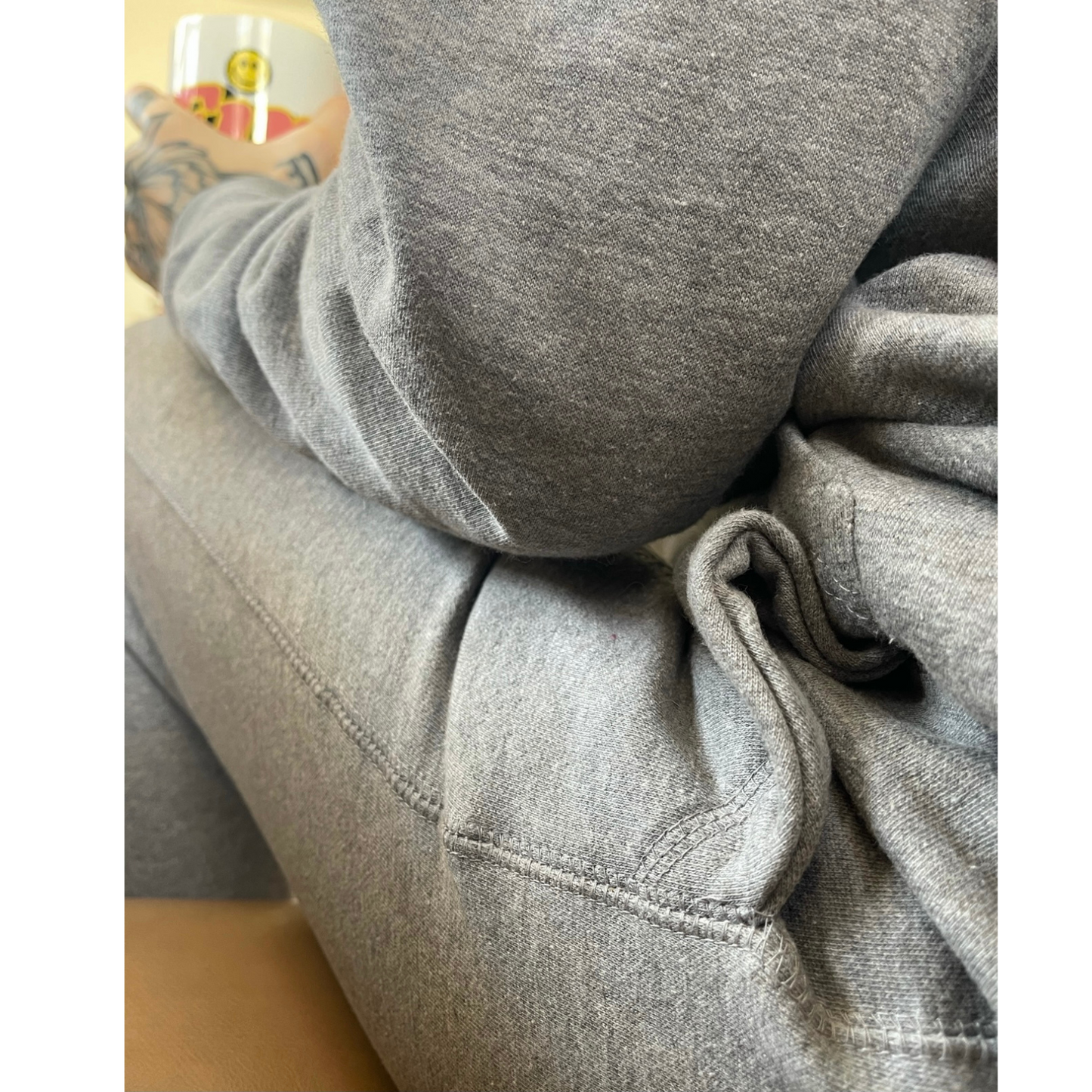 I'm Fine Help Me Grey Joggers