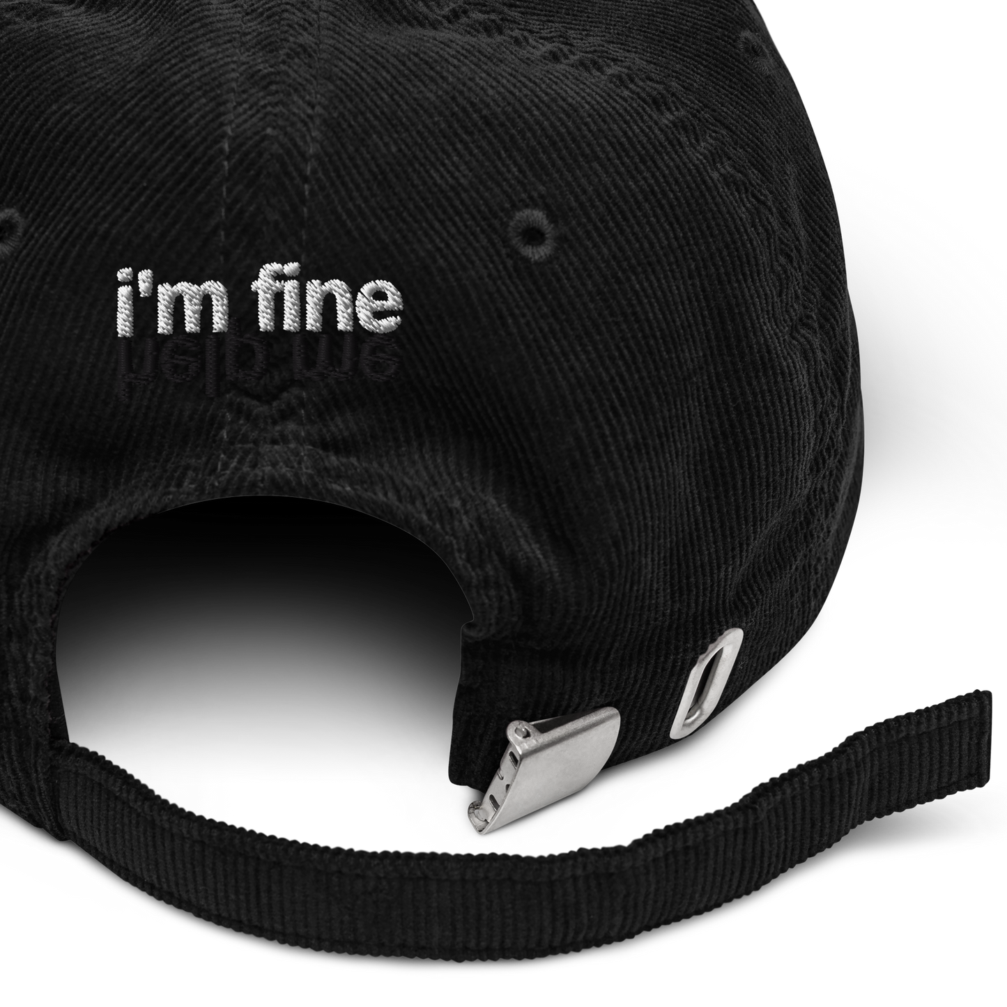 I'm Fine Help Me Cord Hat
