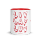 Liv Laf Luv Hearts Mug